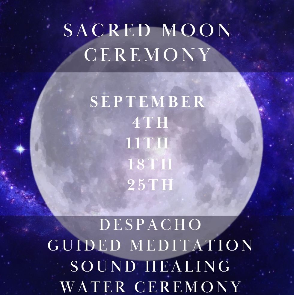 Sacred Moon Ceremonies the Healing Spirit, Despacho,Guided Meditation, Sound Healing, Water Ceremony Morris IL