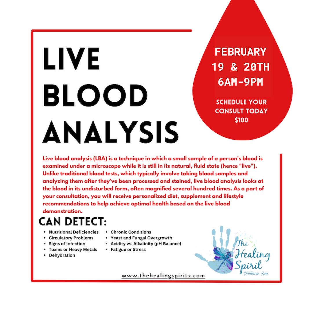 The Healing Spirit - LIVE BLOOD ANALYSIS FEBRUARY 2025